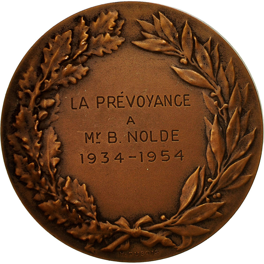 France, Medal, La Prévoyance, Assurances, 1954, Merley, MS(60-62), Bronze
