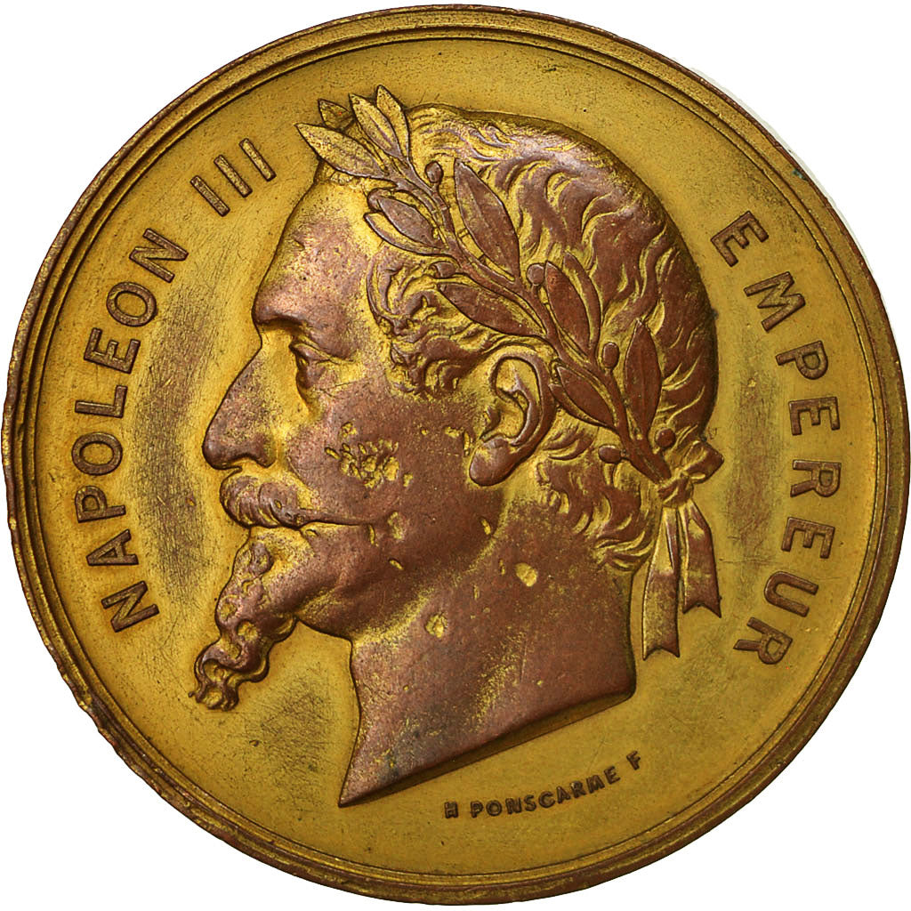 France, Medal, Napoléon III, Exposition Universelle de Paris, 1867, Ponscarme