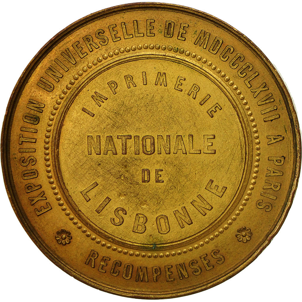 France, Medal, Napoléon III, Exposition Universelle de Paris, 1867, Ponscarme