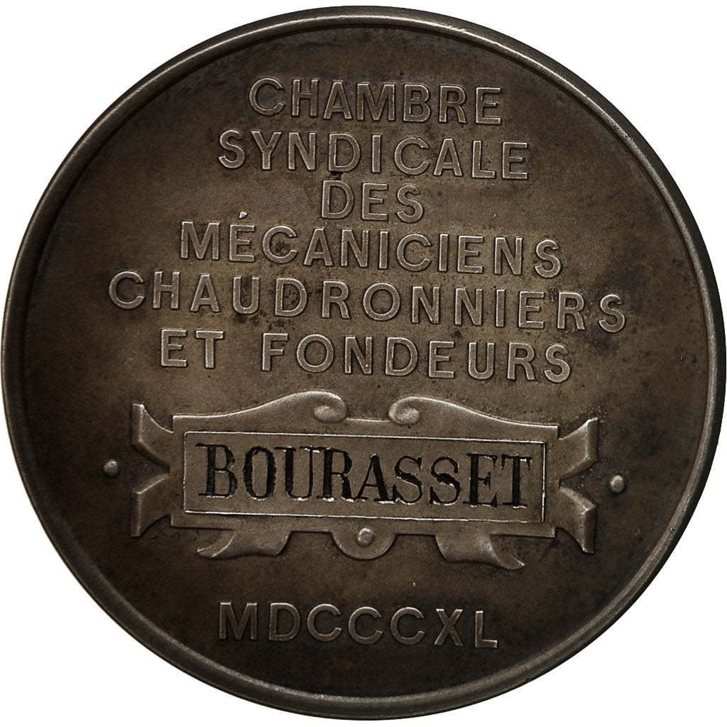 France, Medal, Denis Papin, Chambre Syndicale des Chaudronniers et Fondeurs