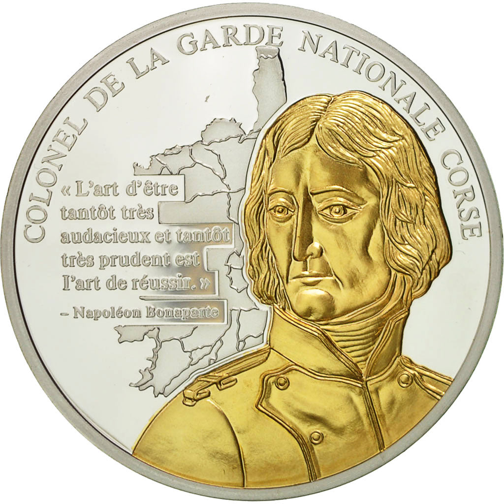 France, Médaille, Napoléon Bonaparte, Colonel de la Garde Nationale Corse