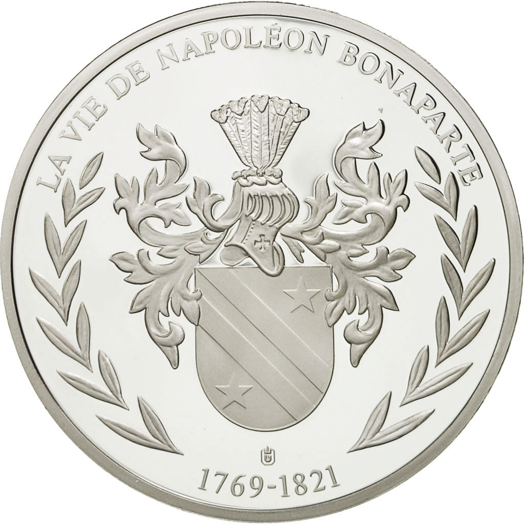 France, Medal, Napoléon Bonaparte, Bataille de Waterloo, MS(65-70), Copper