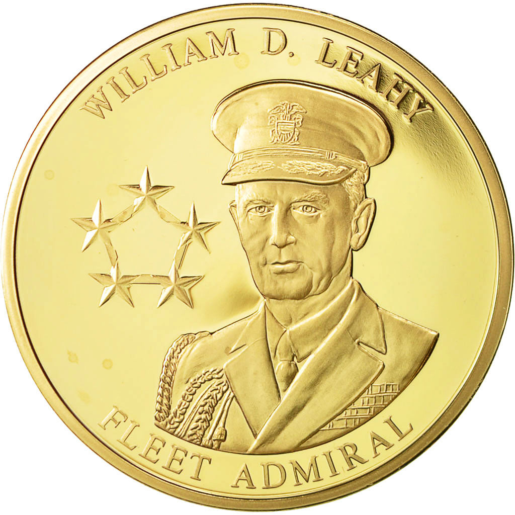 France, Medal, Seconde Guerre Mondiale, William D.Leahy, Amiral, MS(65-70)