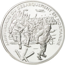 France, Médaille, Anniversaire du Débarquement de Normandie, FDC, Cuivre