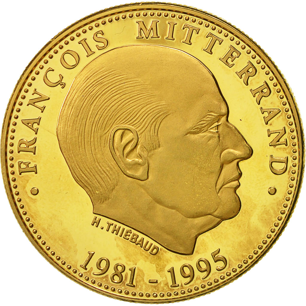 France, Medal, François Mitterrand, Président de la République, Thiébaud