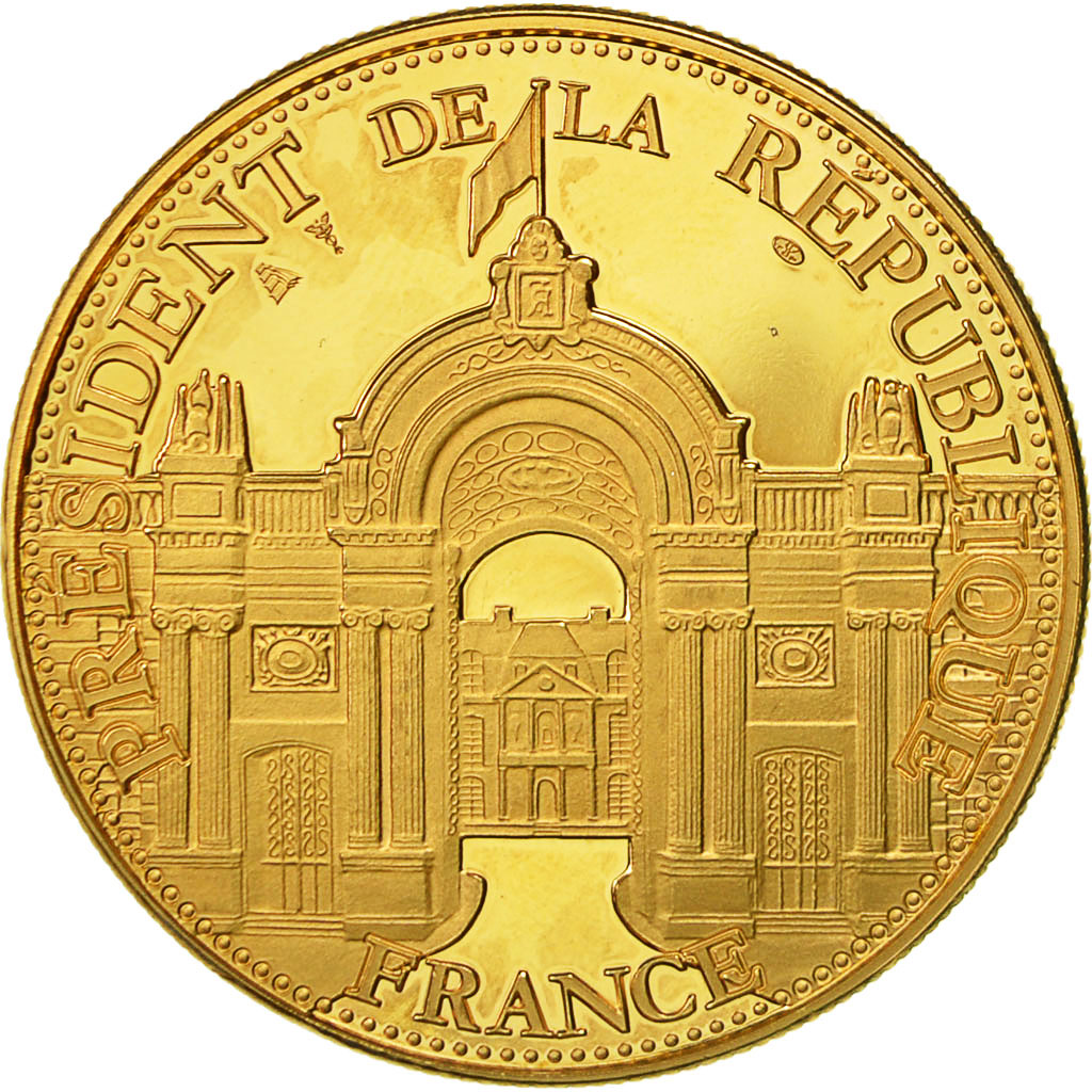France, Medal, François Mitterrand, Président de la République, Thiébaud