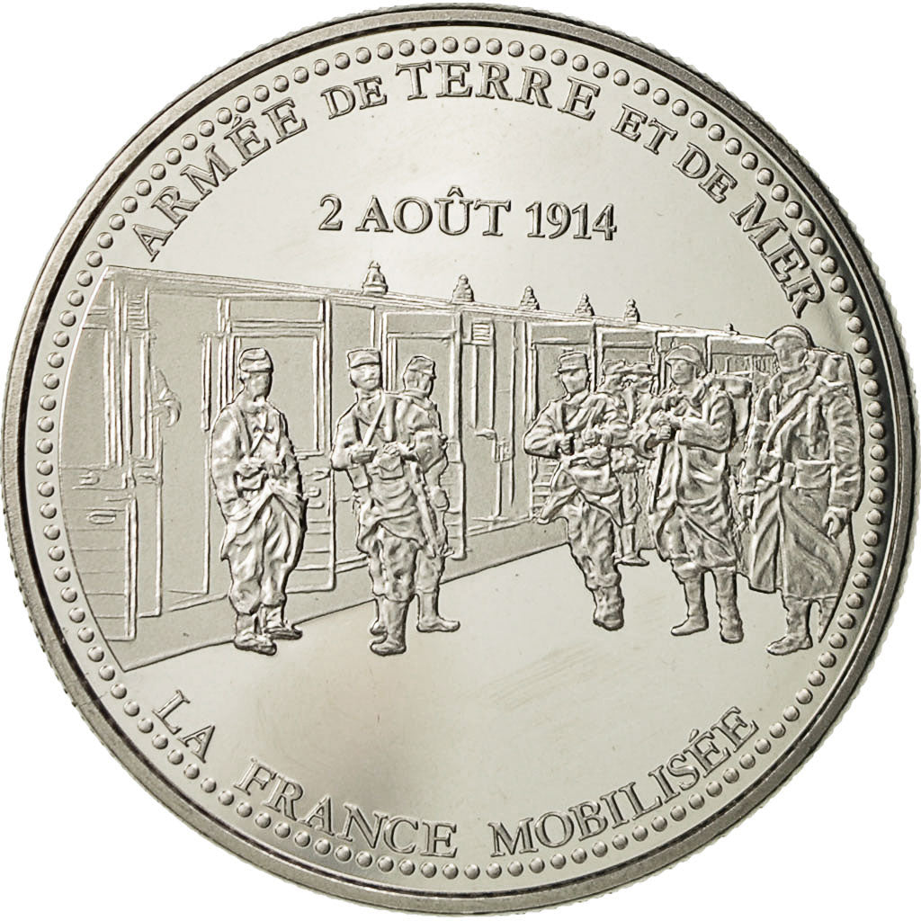 Francia, medaglia, Première Guerre Mondiale, Centenaire, SPL+, Nichel