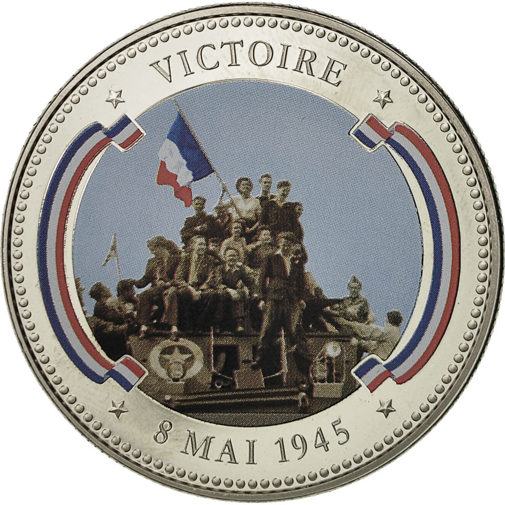 Francia, medaglia, Seconde Guerre Mondiale, Victoire du 8 Mai 1945, SPL+, Nichel