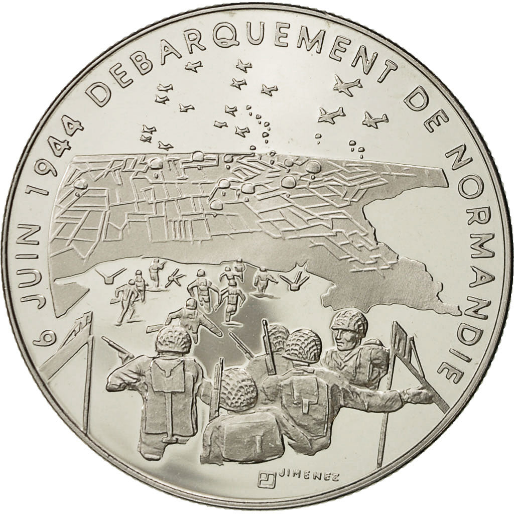 Frankreich, Medaille, 6 Juin 1944 - Débarquement De Normandie, Jimenez, UNZ+