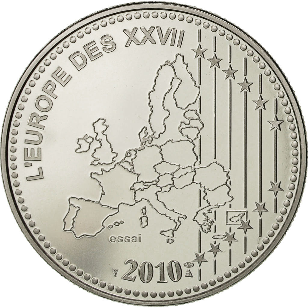 Francia, medaglia, L'Europe des XXVII, 50 ans du nouveau Franc, 2010, SPL+