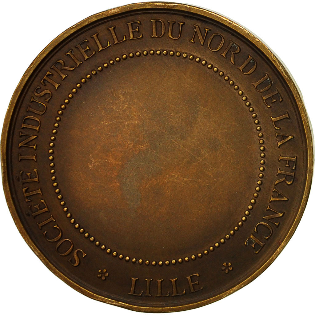 France, Medal, Société Industrielle du Nord de la France, Chabaud, AU(55-58)