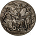 Francia, medalla, Apprentis et Jeunes Ouvriers, 1910, MBC, Bronce plateado