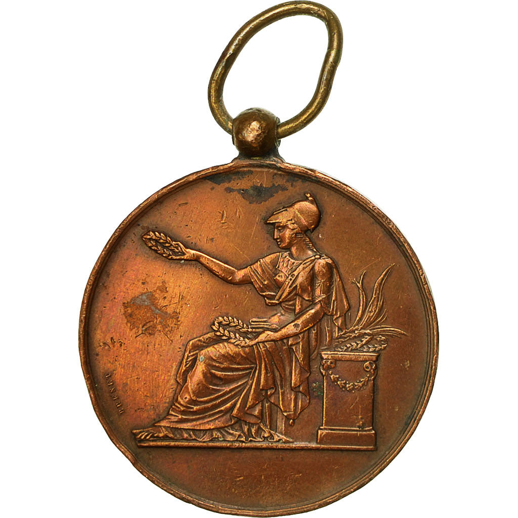 France, Médaille, Alliance Française, Brenet, TTB, Cuivre