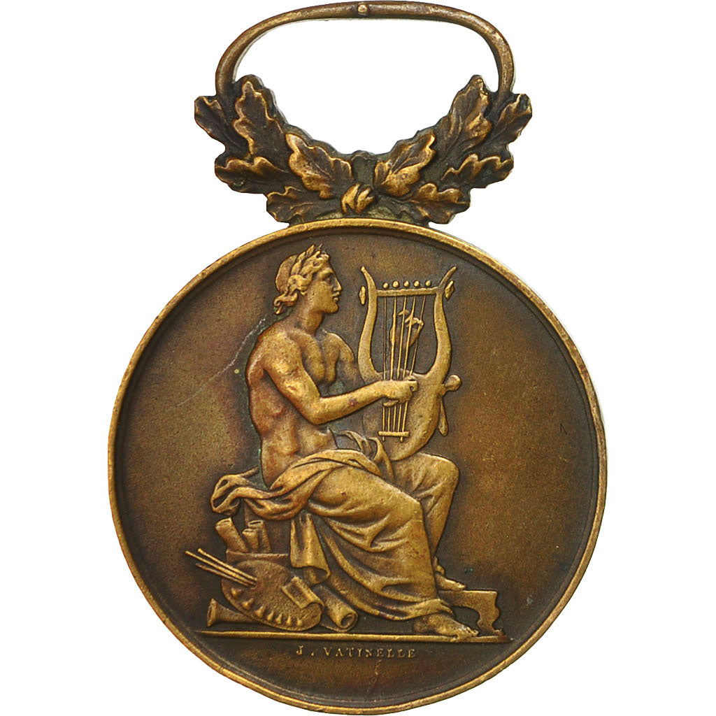 France, Medal, Sociétés musicales et chorales, Vatinelle, AU(55-58), Bronze