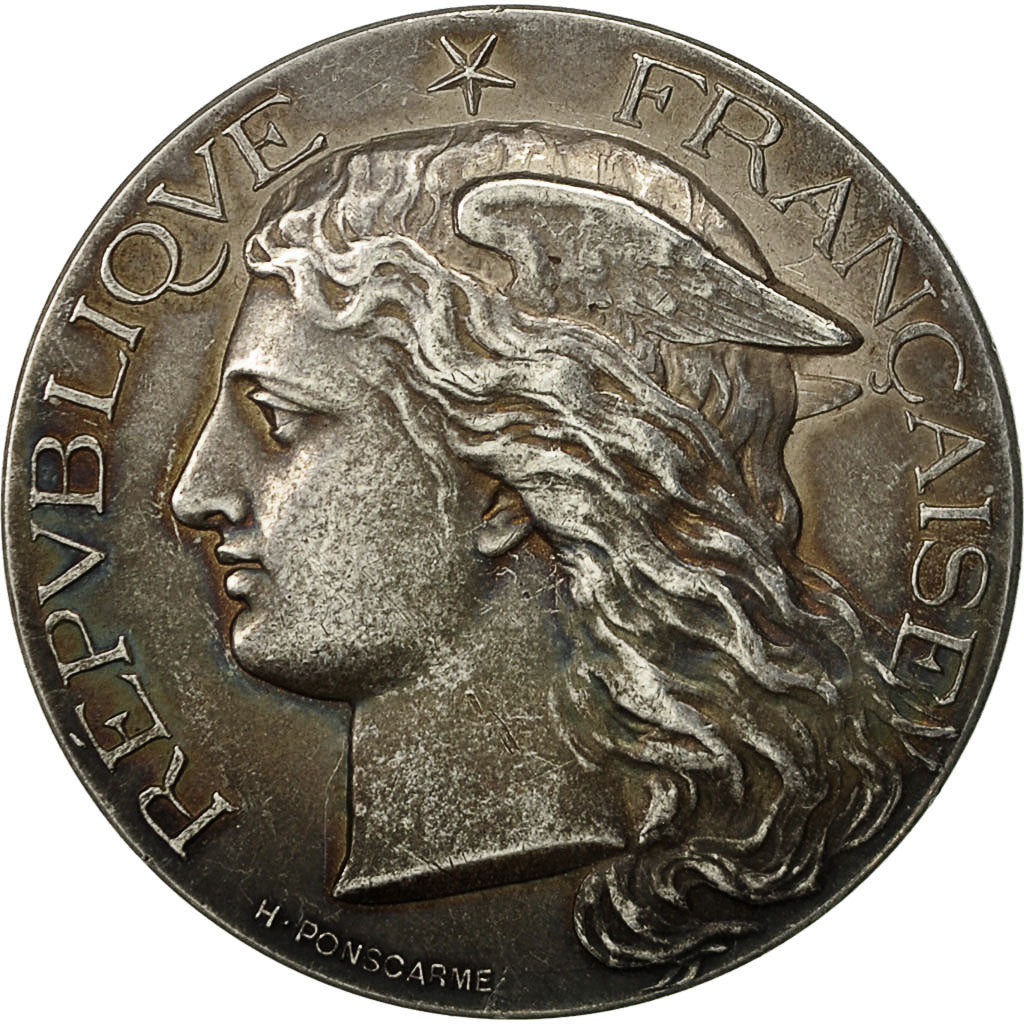 Francja, Medal, Concours Agricole, Bourges, Marianne, 1896, Ponscarme