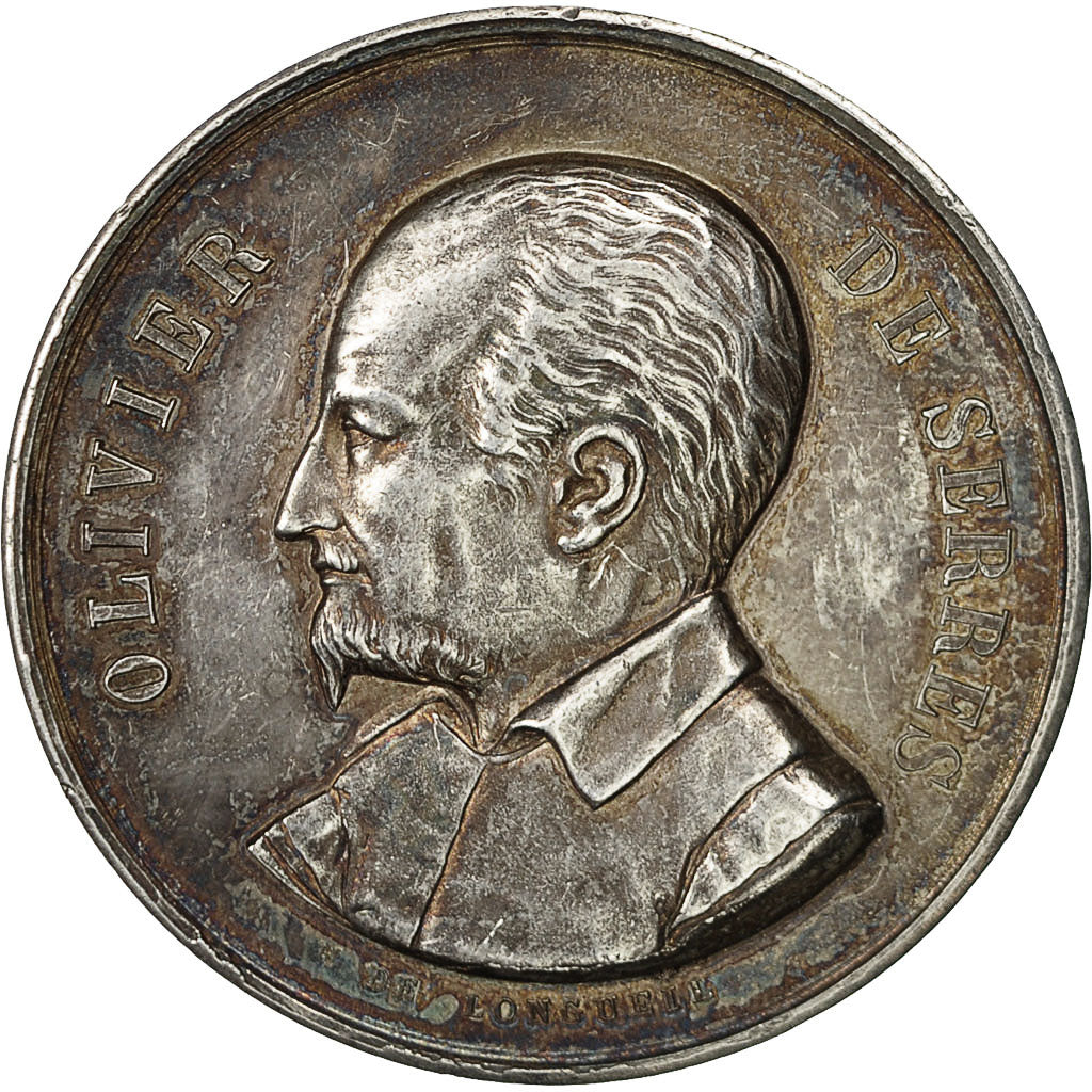 Francia, medaglia, Olivier de Serres, Agriculture de l'Allier, De Longueil