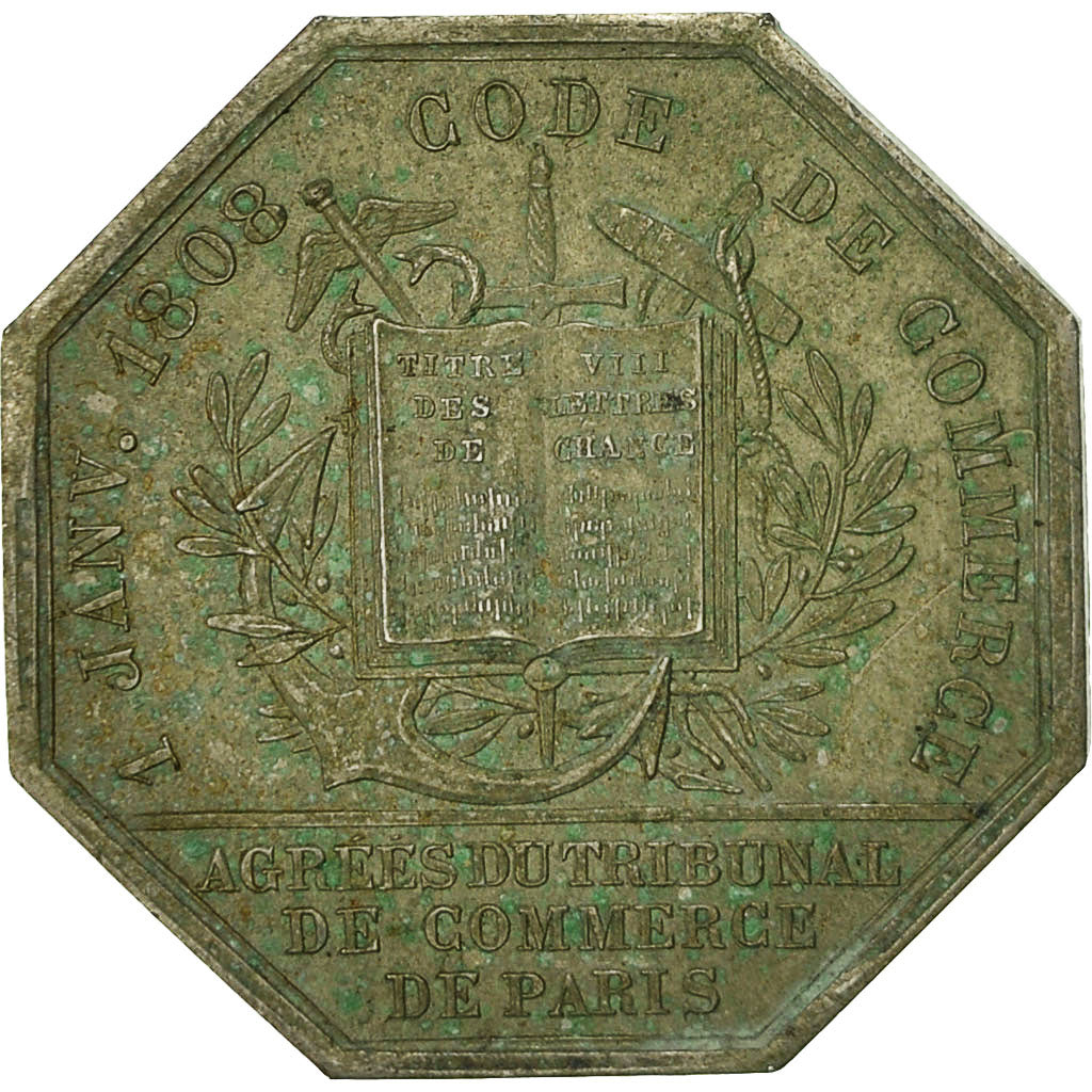 France, Token, Agréés du Tribunal de Commerce de Paris, 1808, Borrel