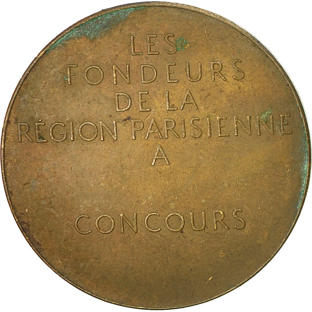 Francja, Medal, Les Fondeurs de la Région Parisienne, Patey, VF(20-25), Bronze