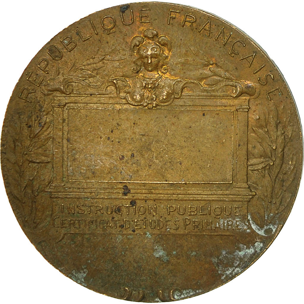 Frankreich, Medaille, Instruction Publique, Certificat d'Etudes Primaires