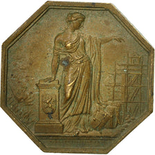 France, Token, Compagnies d'Assurances, Le Nord, 1851, Lecomte, VF(30-35)