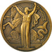 France, Medal, Compagnie Générale Transatlantique, Normandie, 1935, Vernon