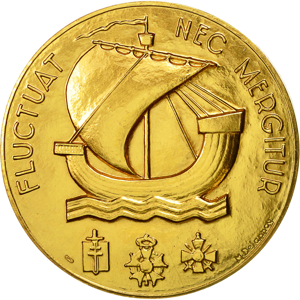 France, Médaille, Ville de Paris, Fluctuat nec Mergitur, 2016, Delannoy, SPL+