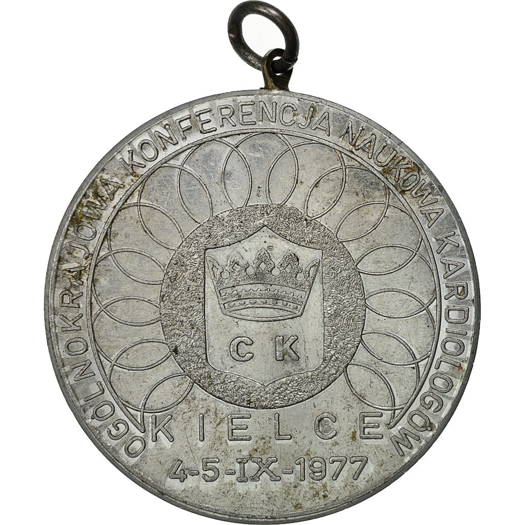 Pologne, Médaille, Konferencja Naukowa Kardiologöw, Kielce, 1977, TTB
