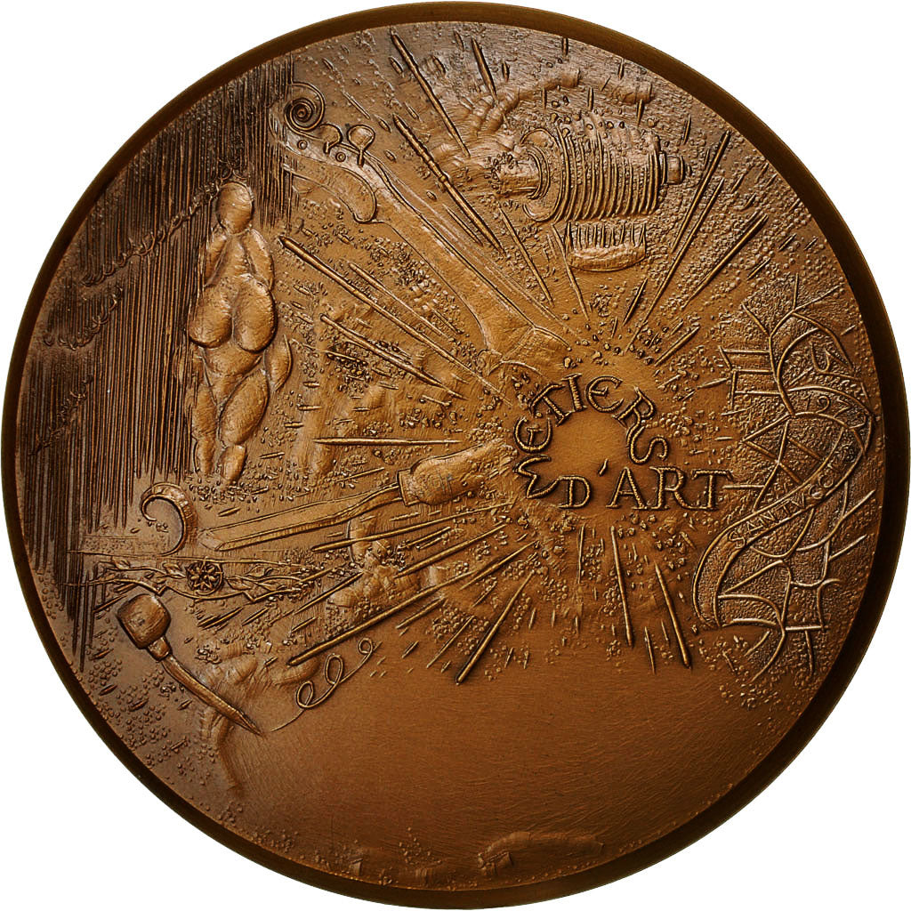 France, Medal, Métiers d'Art, 1985, Santucci, MS(60-62), Bronze