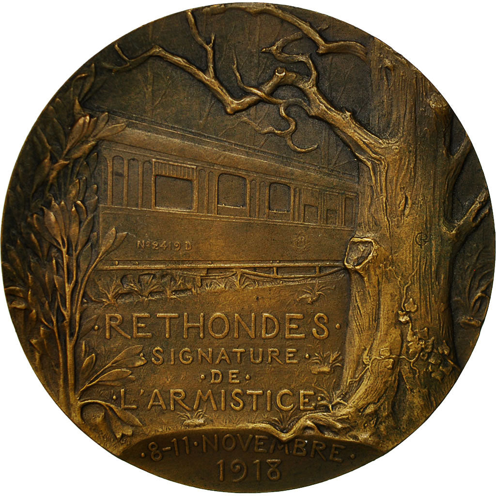 Francia, medaglia, Foch, Maréchal de France, Rethondes, Armistice, 1918