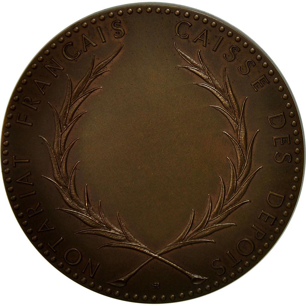 Francia, medalla, Notariat Français, Caisse des Dépôts, Solon, 1972, Rodier