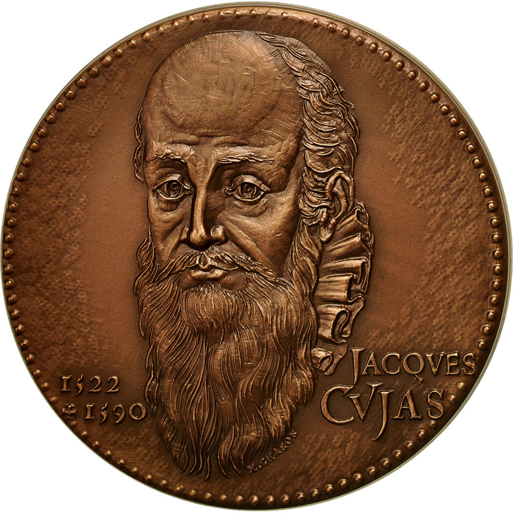 Francia, medalla, Notariat Français, Caisse des Dépôts, Jacques Cujas, 1974