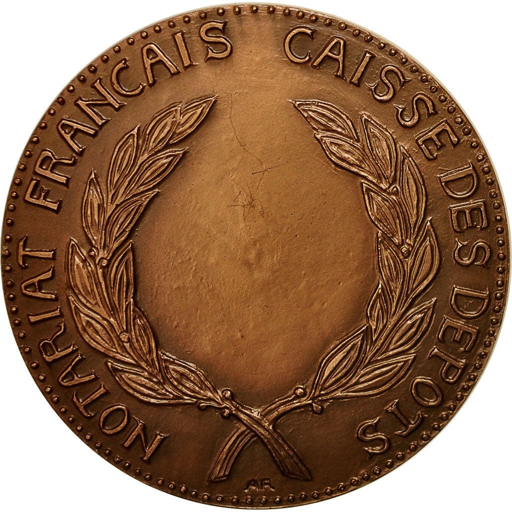 Francia, medaglia, Notariat Français, Justinien Ier, 1973, Andrei, SPL, Bronzo