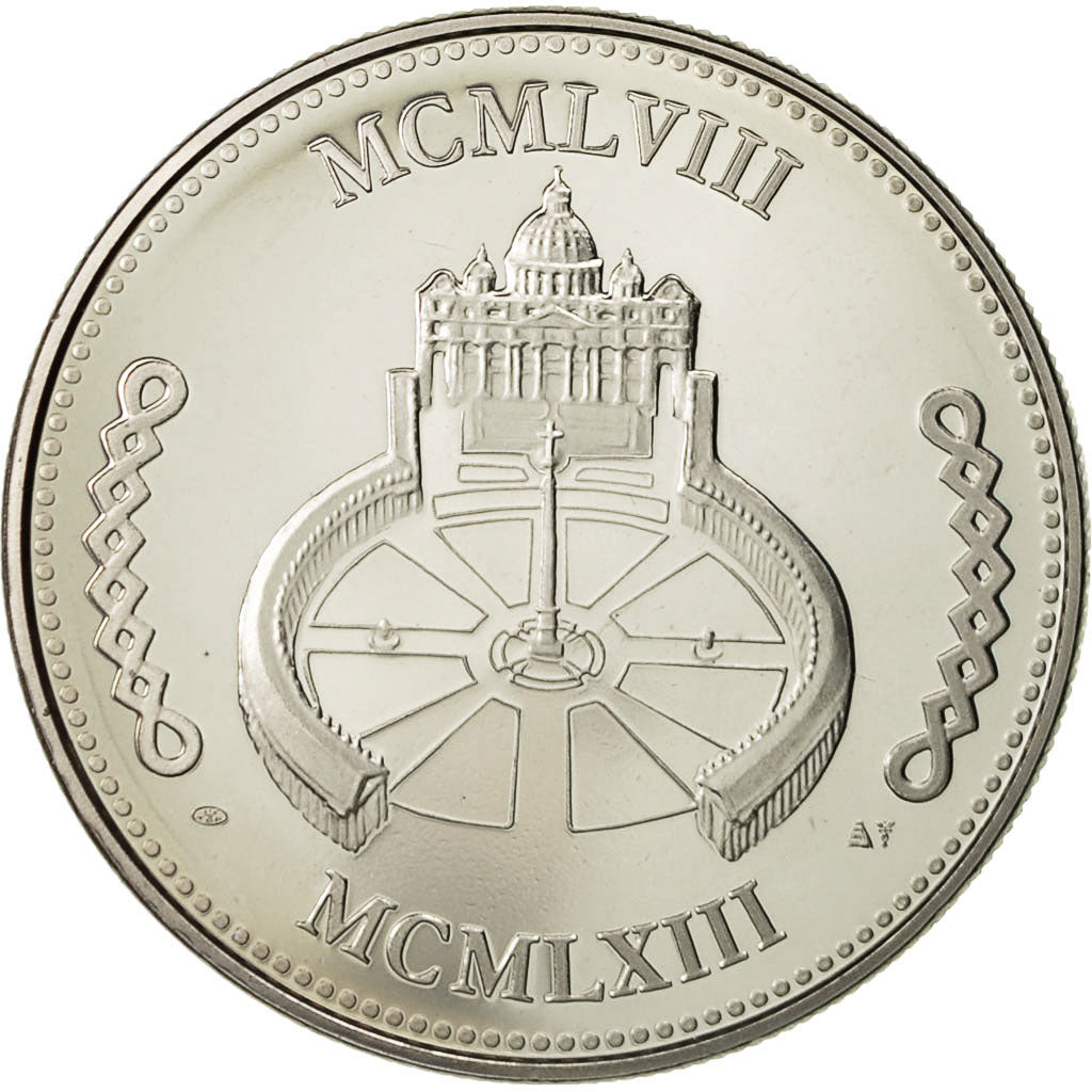 Francja, Medal, Canonisation de Jean XXIII, 2014, MS(64), Nikiel