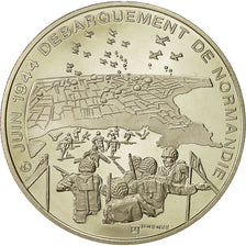 Francia, medalla, Le débarquement de Normandie 6 Juin 1944, FDC, Níquel