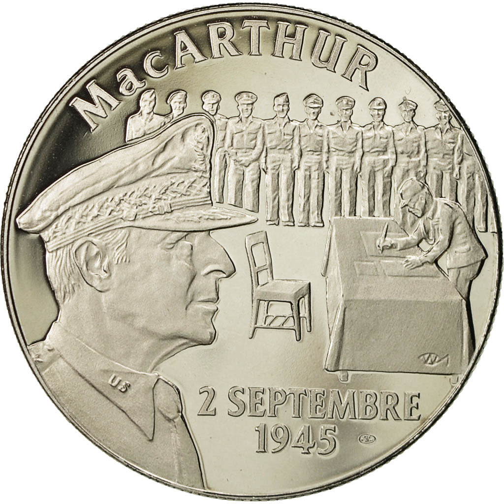 Frankreich, Medaille, Mac Arthur - 2 Septembre 1945, STGL, Nickel