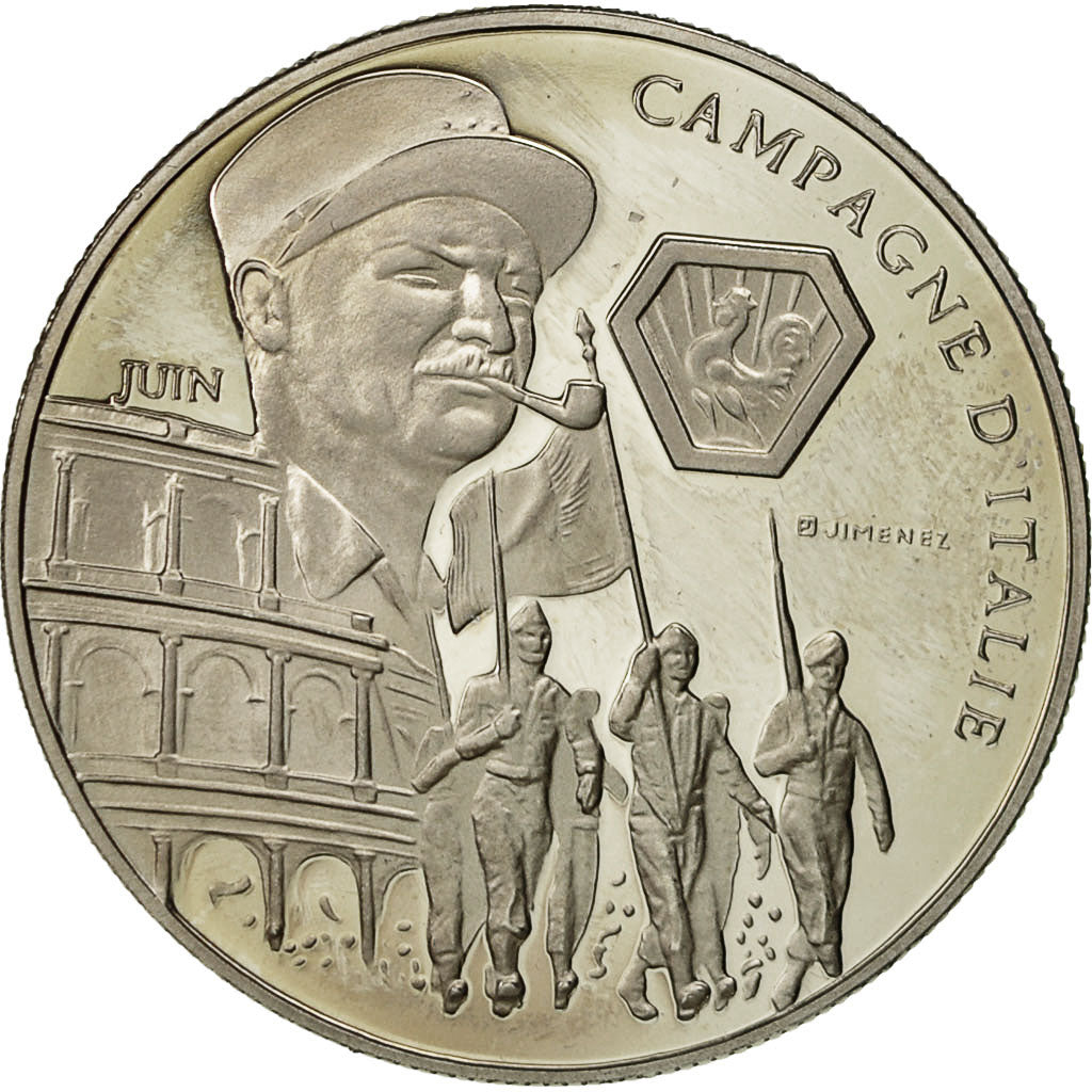 Frankreich, Medaille, Seconde Guerre Mondiale, Campagne d'Italie, STGL, Nickel