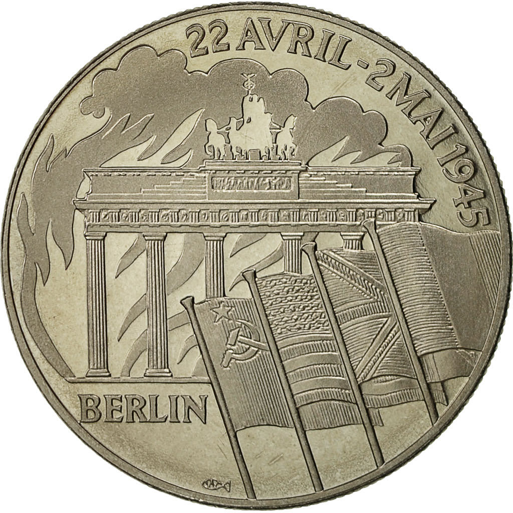 France, Medal, Seconde Guerre Mondiale, Berlin, 1945, MS(65-70), Nickel
