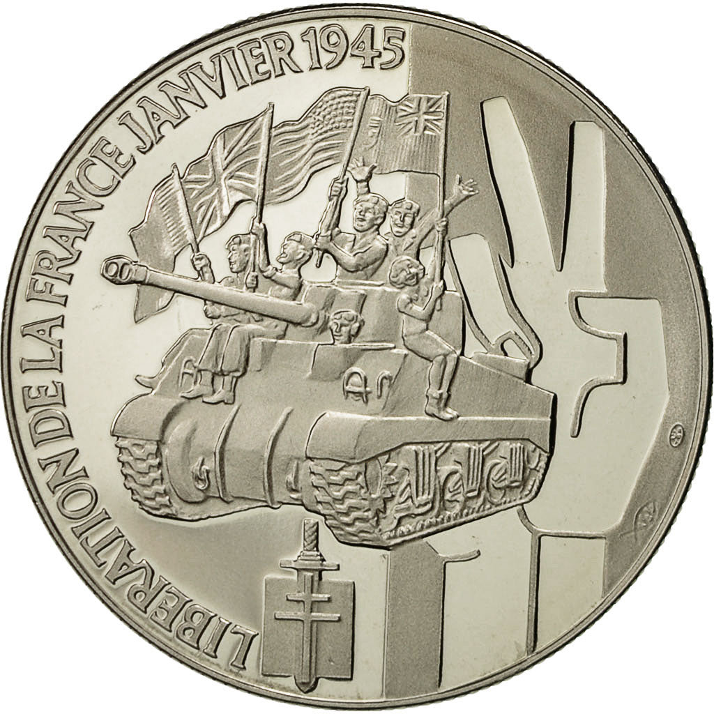 France, Médaille, Libération de la France 1945, FDC, Nickel