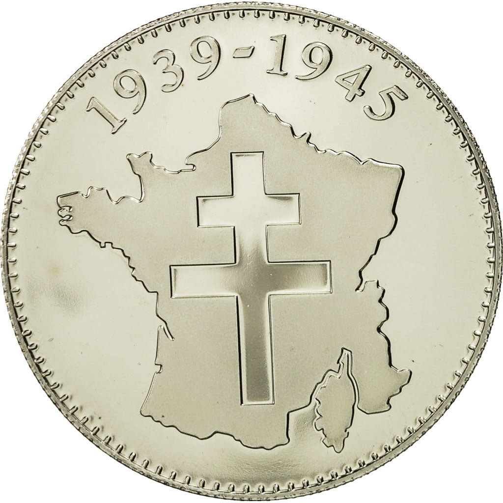 France, Médaille, Les Accord de Yalta, 11 Février 1945, FDC, Nickel