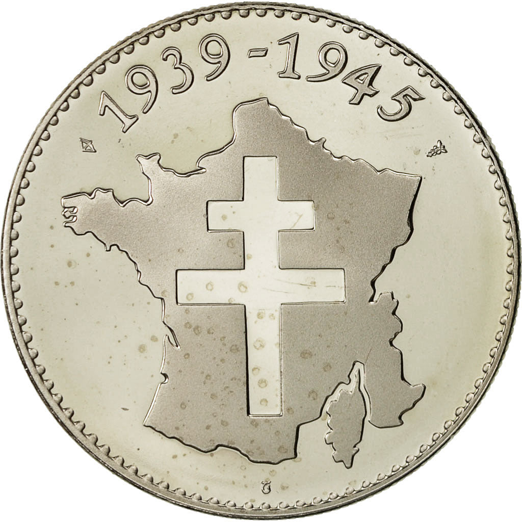 France, Medal, Seconde Guerre Mondiale, La Victoire de 1945, MS(65-70), Nickel