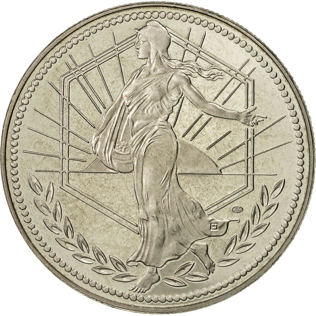 Francja, Medal, L'Europe, Marianne, 2001, MS(65-70), Nikiel