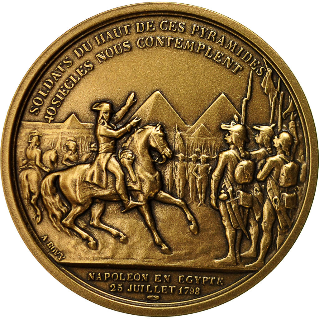 Francia, medalla, Napoléon Ier en Egypte, Denon, SC+, Bronce