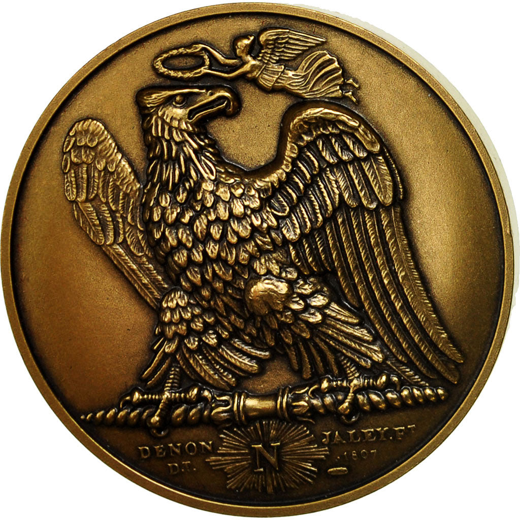 France, Médaille, Napoléon Empereur et Roi, Denon, SPL+, Bronze