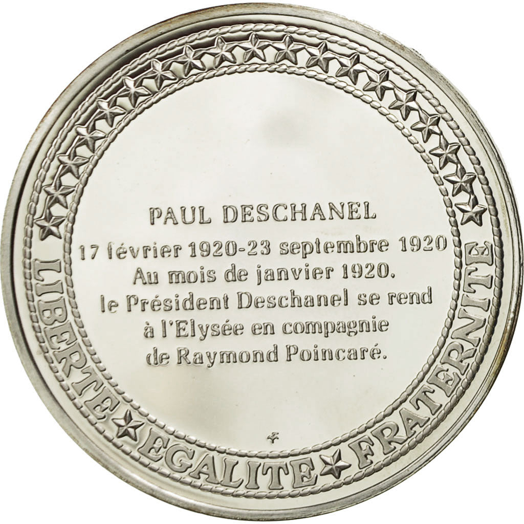 Francia, medaglia, Les Présidents de la République, Paul Deschanel, SPL+