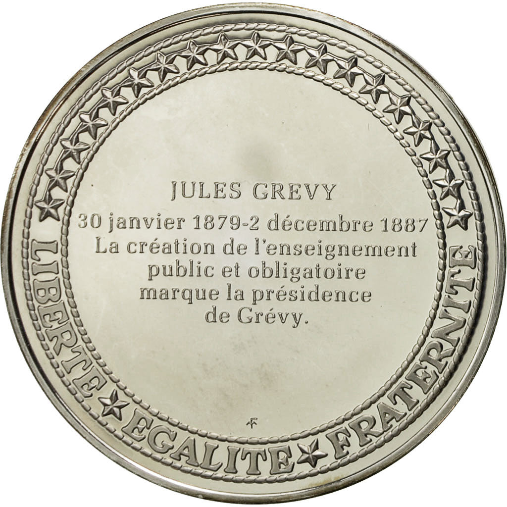 France, Médaille, Les Présidents de la République, Jules Grévy, SPL+, Argent