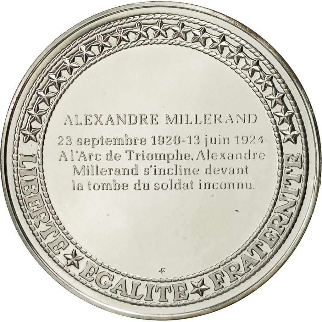 France, Médaille, Les Présidents de la République, Alexandre Millerand, SPL+