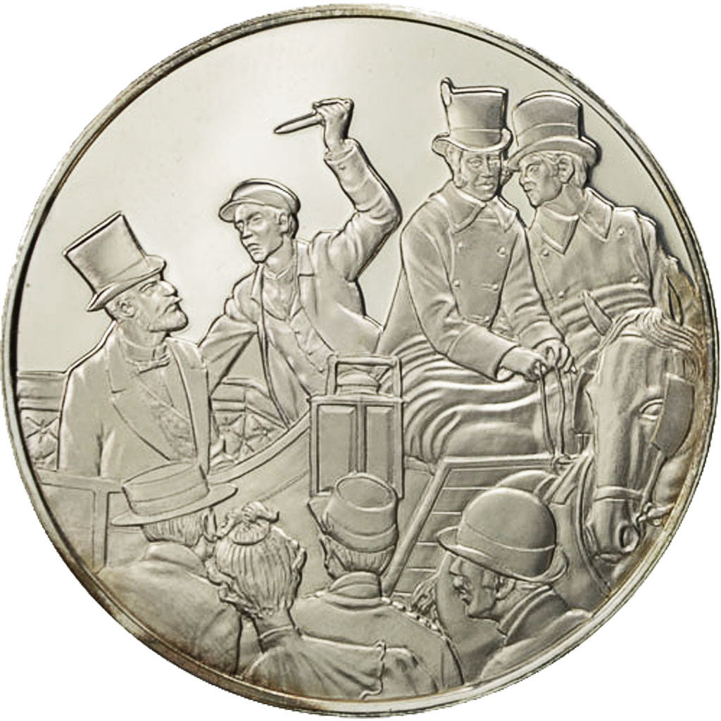 Francia, medaglia, Les Présidents de la République, Sadi Carnot, SPL+, Argento