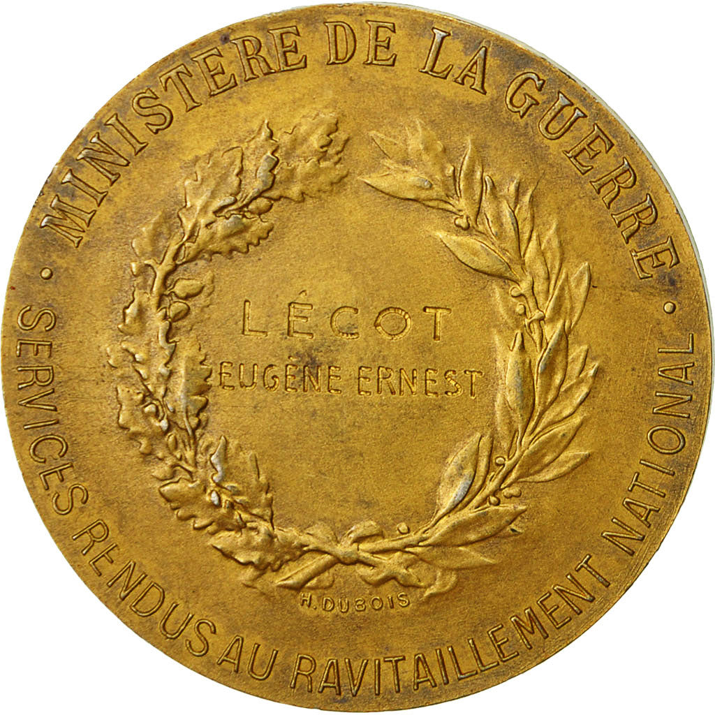 Francia, medaglia, Marianne, Ministère de la Guerre, Dupuis.D, SPL-, Vermeil