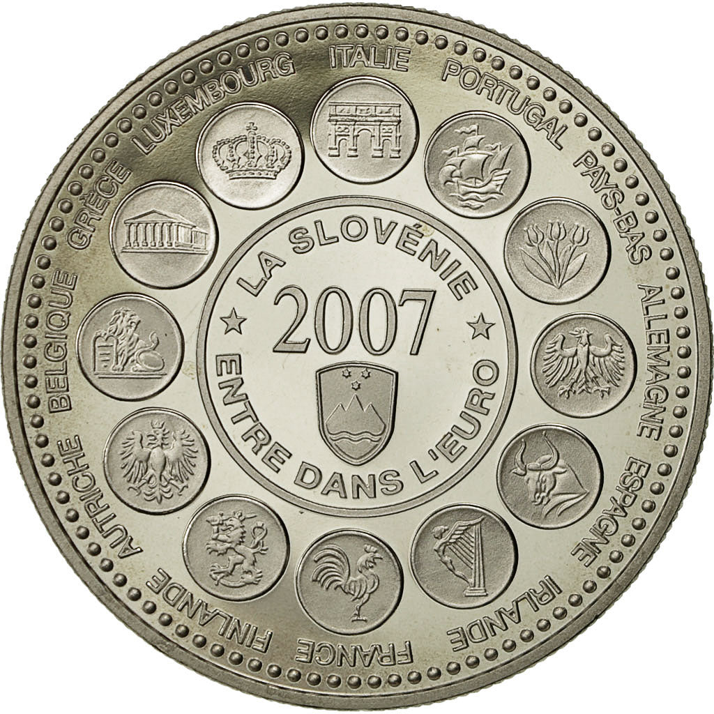 Francia, medaglia, L'Europe des XXVII, La Slovénie entre dans l'Euro, 2007