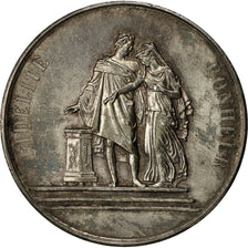 France, Médaille, Mariage, Fidélité Bonheur, 1900, SUP, Argent